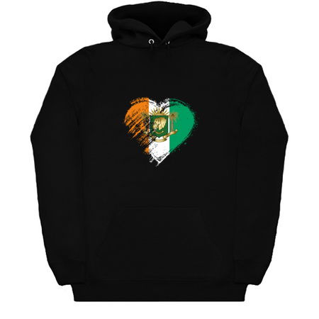 Grungy I Love Ivory Coast Heart Flag tiny thumbnail