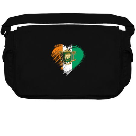 Grungy I Love Ivory Coast Heart Flag tiny thumbnail