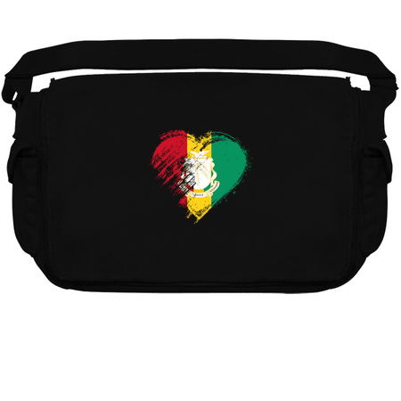 Grungy I Love Guinea Heart Flag tiny thumbnail