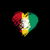 Grungy I Love Guinea Heart Flag tiny thumbnail