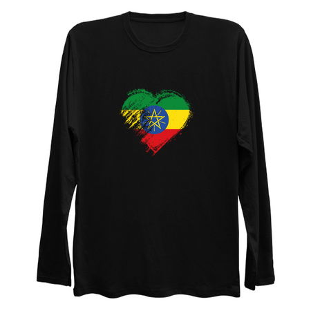 Grungy I Love Ethiopia Heart Flag tiny thumbnail