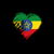 Grungy I Love Ethiopia Heart Flag tiny thumbnail