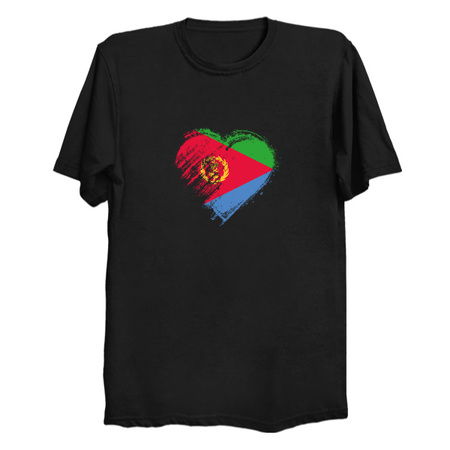 Grungy I Love Eritrea Heart Flag tiny thumbnail