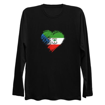 Grungy I Love Equatorial Guinea Heart Flag tiny thumbnail