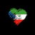 Grungy I Love Equatorial Guinea Heart Flag tiny thumbnail