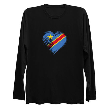 Grungy I Love Democratic Republic of Congo Heart Flag tiny thumbnail