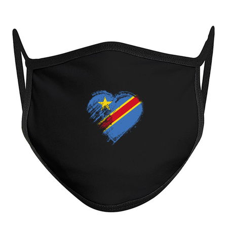 Grungy I Love Democratic Republic of Congo Heart Flag tiny thumbnail