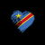 Grungy I Love Democratic Republic of Congo Heart Flag tiny thumbnail