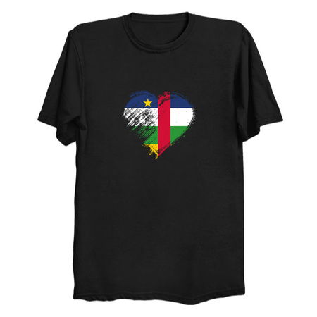 Grungy I Love Central African Republic Heart Flag tiny thumbnail