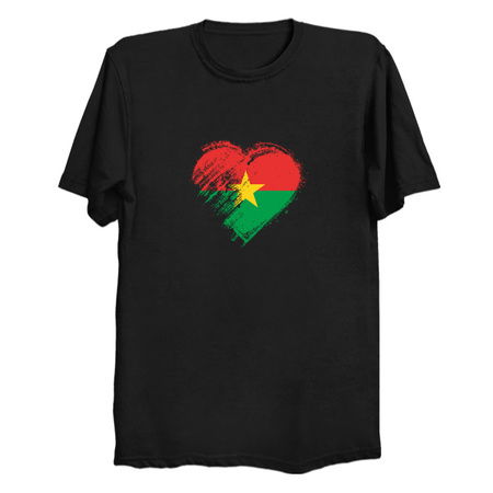 Grungy I Love Burkina-Faso Heart Flag tiny thumbnail