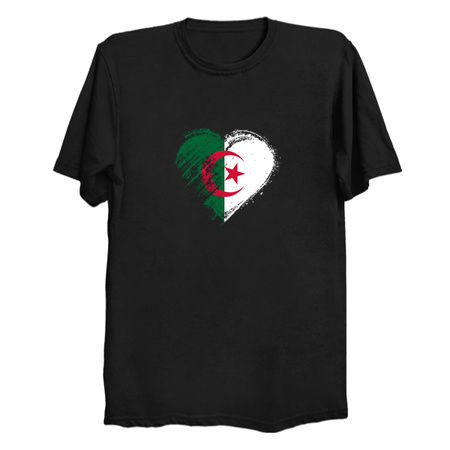 Grungy I Love Algeria Heart Flag tiny thumbnail