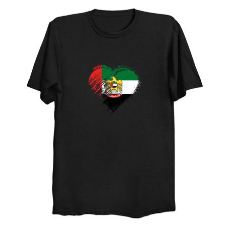 Grungy I Love United Arab Emirates Heart Flag tiny thumbnail