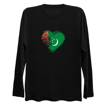 Grungy I Love Turkmenistan Heart Flag tiny thumbnail