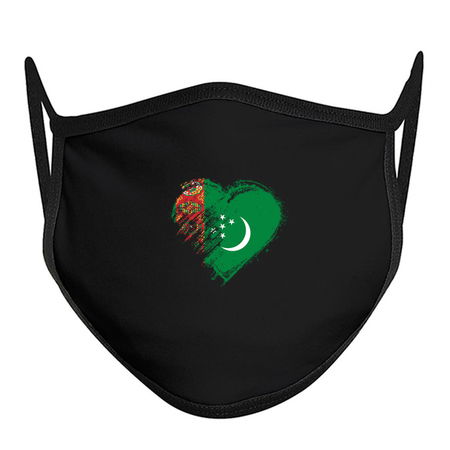 Grungy I Love Turkmenistan Heart Flag tiny thumbnail