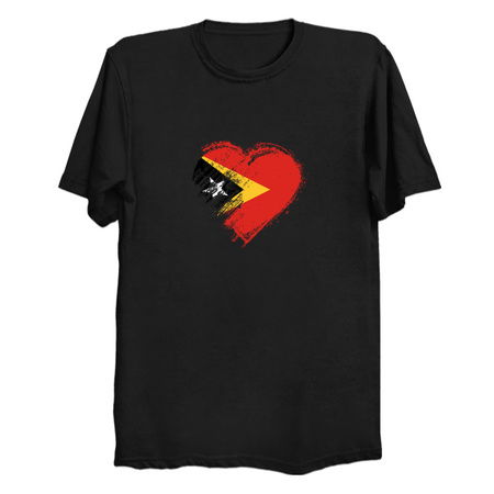 Grungy I Love Timor Leste Heart Flag tiny thumbnail