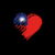 Grungy I Love Taiwan Heart Flag tiny thumbnail