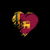 Grungy I Love Sri Lanka Heart Flag tiny thumbnail