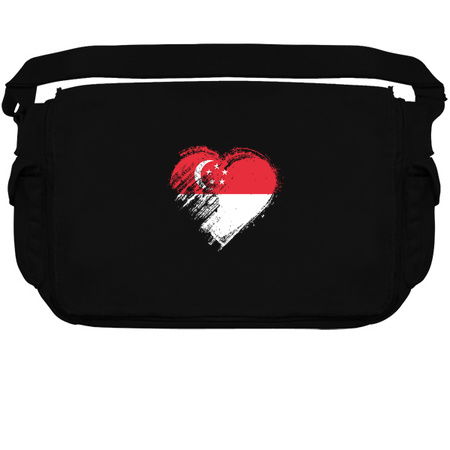 Grungy I Love Singapore Heart Flag tiny thumbnail
