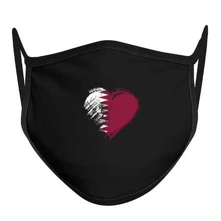 Grungy I Love Qatar Heart Flag tiny thumbnail