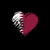 Grungy I Love Qatar Heart Flag tiny thumbnail