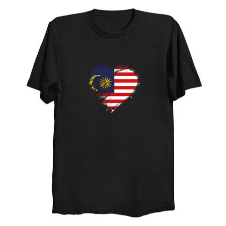 Grungy I Love Malaysia Heart Flag tiny thumbnail