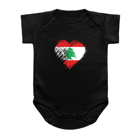 Grungy I Love Lebanon Heart Flag tiny thumbnail