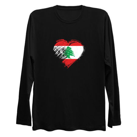 Grungy I Love Lebanon Heart Flag tiny thumbnail