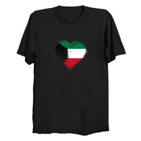 Grungy I Love Kuwait Heart Flag tiny thumbnail