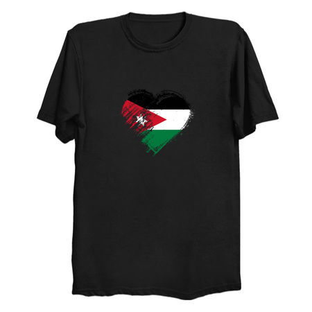 Grungy I Love Jordan Heart Flag tiny thumbnail