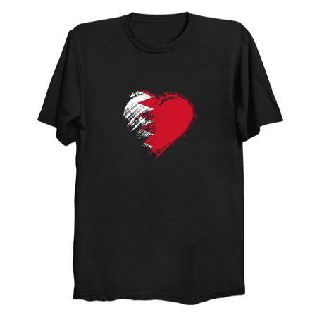 Grungy I Love Bahrain Heart Flag tiny thumbnail