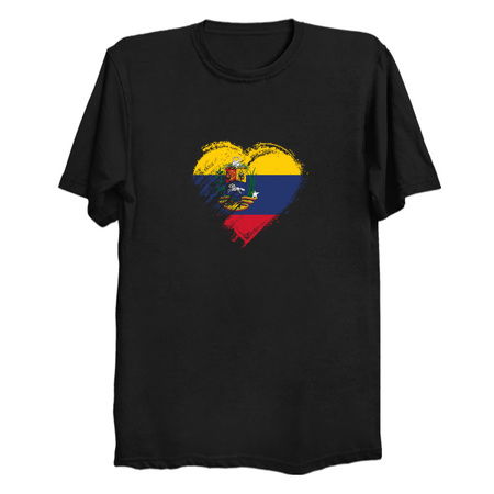 Grungy I Love Venezuela Heart Flag tiny thumbnail