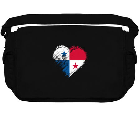 Grungy I Love Panama Heart Flag tiny thumbnail