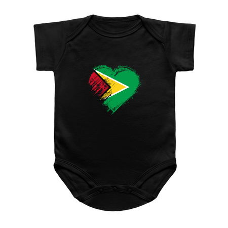 Grungy I Love Guyana Heart Flag tiny thumbnail