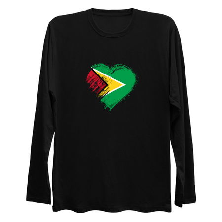 Grungy I Love Guyana Heart Flag tiny thumbnail