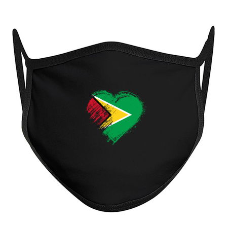 Grungy I Love Guyana Heart Flag tiny thumbnail