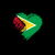 Grungy I Love Guyana Heart Flag tiny thumbnail