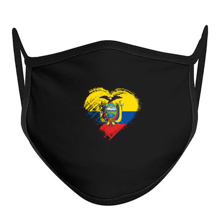 Grungy I Love Ecuador Heart Flag tiny thumbnail