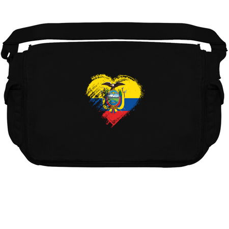 Grungy I Love Ecuador Heart Flag tiny thumbnail