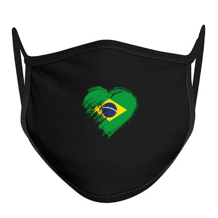 Grungy I Love Brasil Heart Flag tiny thumbnail