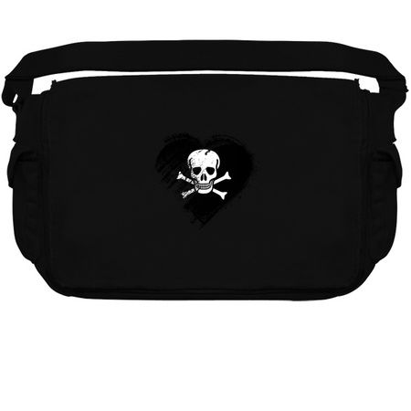 Grungy I Love Pirates Heart Flag tiny thumbnail