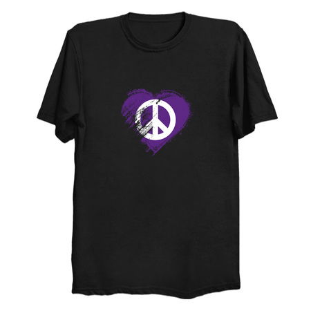 Grungy I Love Peace Heart Flag tiny thumbnail