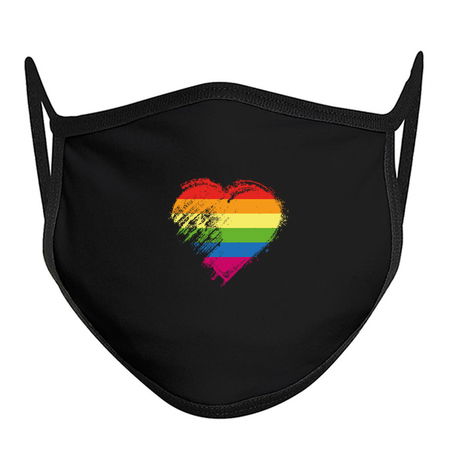 Grungy I Love LGBT Heart Flag tiny thumbnail