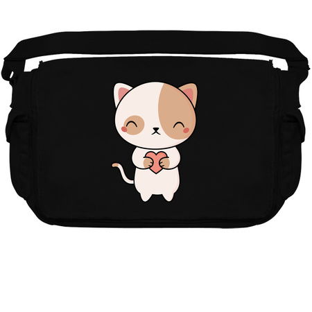 Cartoon Kawaii Cute Kitten Cat With Heart tiny thumbnail