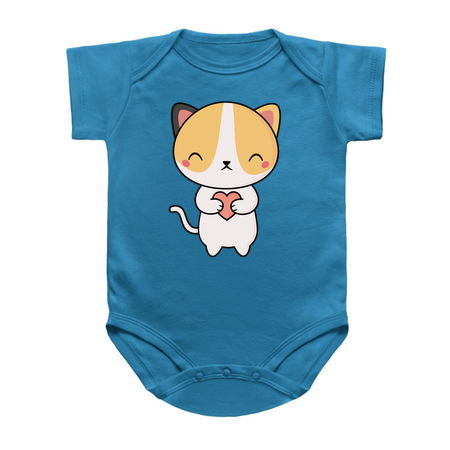 Look A Kawaii Cute Cat With A Heart tiny thumbnail