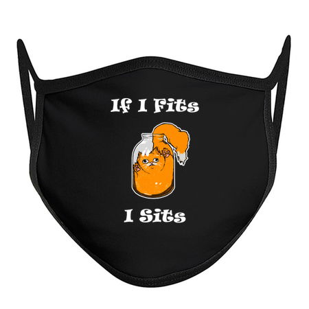 If I Fits I Sits Shirt Cat Lover Funny Kitty Kitten tiny thumbnail