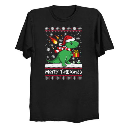 Merry t rex mas ugly christmas sweater - NeatoShop