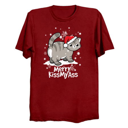 Merry kissmyass cat - NeatoShop