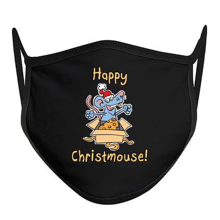 Happy Christmouse! - Cute Cartoon Christmas Mouse tiny thumbnail