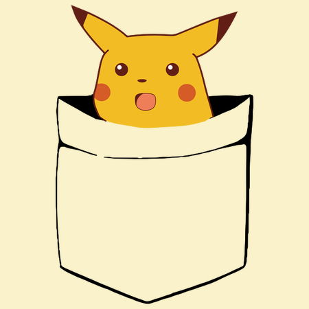 Surprised Pikachu MEME Embroidery Sweatshirt & T-shirt -  UK