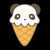 Summer Loving Cute and Kawaii Panda Ice Cream tiny thumbnail